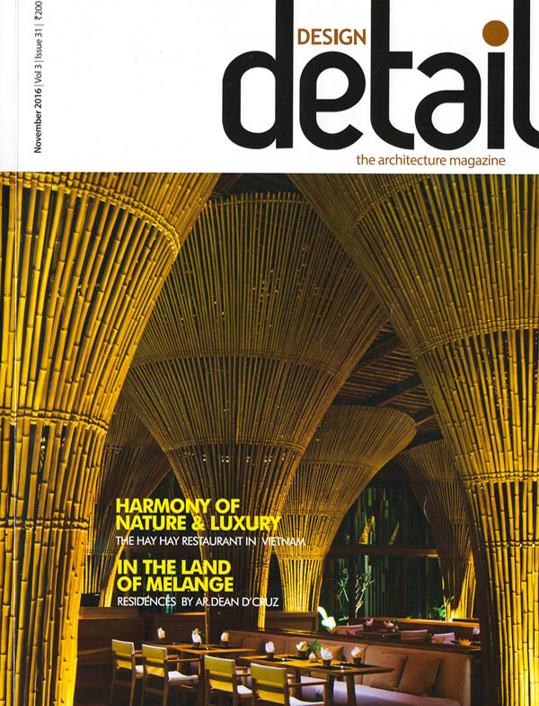 Annealing the Links by Brinda Somaya; Design Detail - The Architectural Magazine - November 2016. Vol 3 Issue 31.